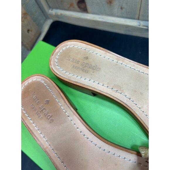 Kate Spade Metallic Gold Slide Sandals - Picture 4 of 8